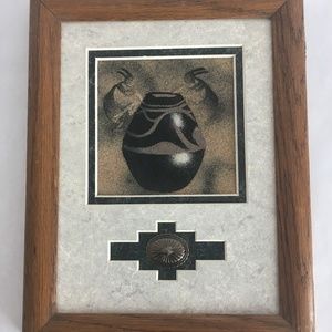 Authentic Small Navajo Sand Painting Kokopellis